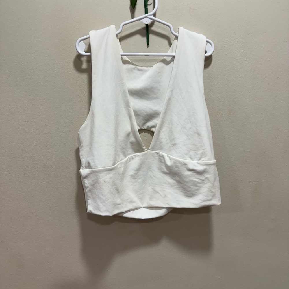 White Sleeveless Women's Top